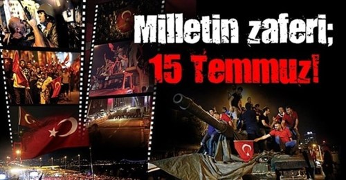 Kaymakamımız Sayın Mustafa GÖRMÜŞ'ün 15 Temmuz Demokrasi ve Milli Birlik Günü Mesajı